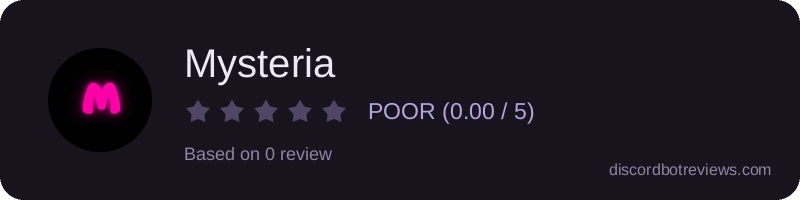 Rating widget preview for Mysteria