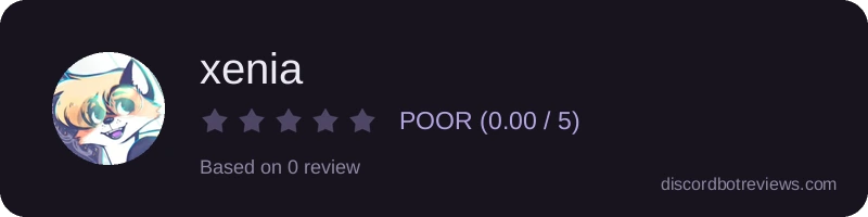 Rating widget preview for xenia