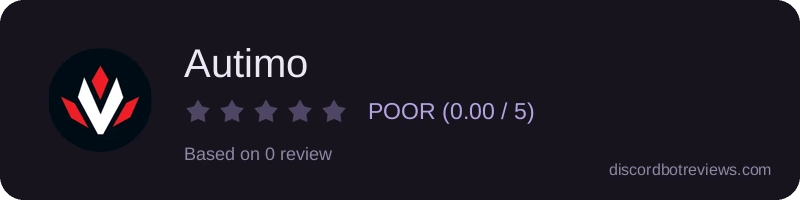 Rating widget preview for Autimo