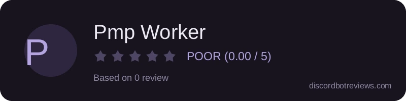 Rating widget preview for Pmp Worker