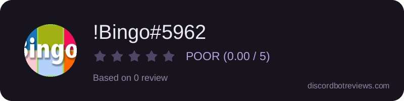 Rating widget preview for !Bingo#5962