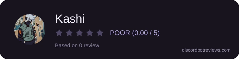 Rating widget preview for Kashi 