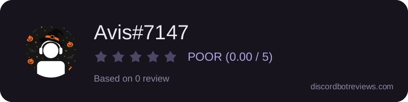 Rating widget preview for Avis#7147