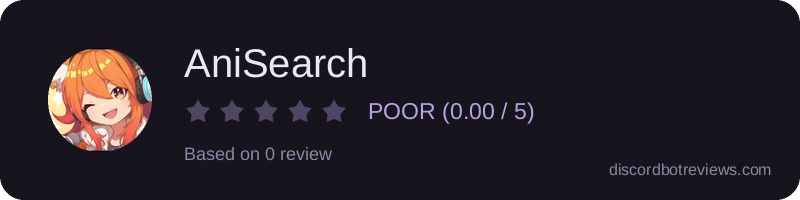 Rating widget preview for AniSearch