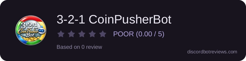 Rating widget preview for 3-2-1 CoinPusherBot