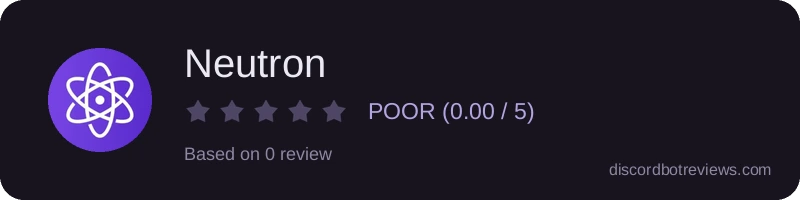 Rating widget preview for Neutron