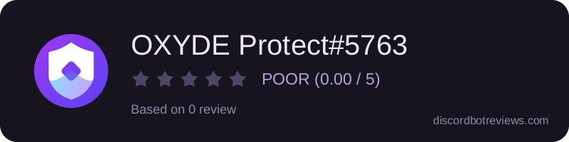 Rating widget preview for OXYDE Protect#5763