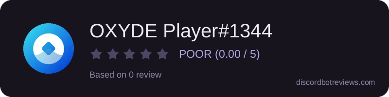 Rating widget preview for OXYDE Player#1344