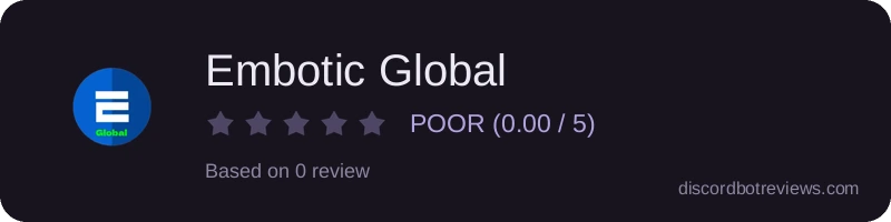 Rating widget preview for Embotic Global