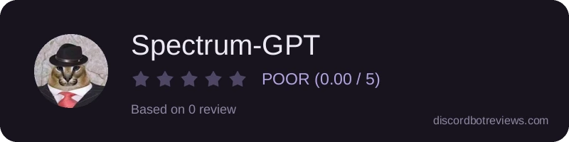 Rating widget preview for Spectrum-GPT