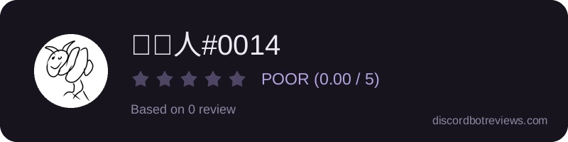 Rating widget preview for 尐尐人#0014