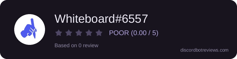 Rating widget preview for Whiteboard#6557