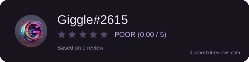 Rating widget preview for Giggle#2615