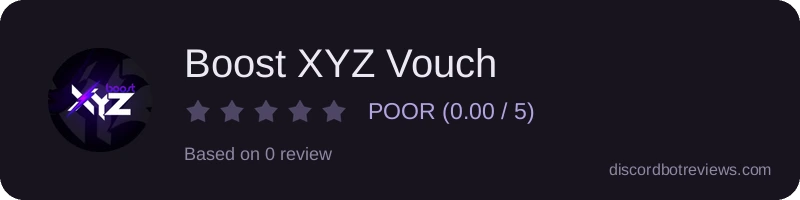 Rating banner for Boost XYZ Vouch