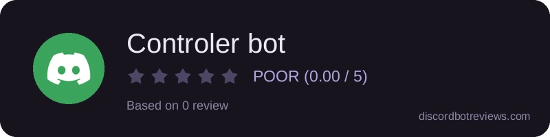 Rating widget preview for Controler bot