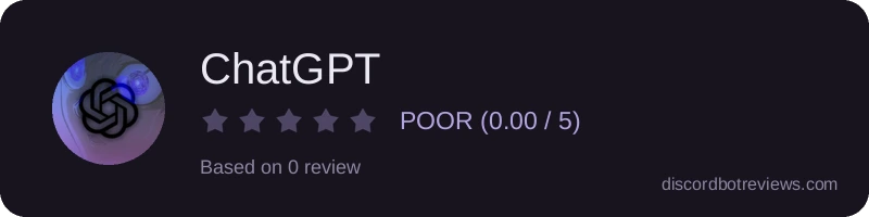 Rating widget preview for ChatGPT