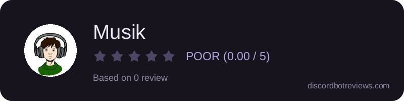 Rating widget preview for Musik