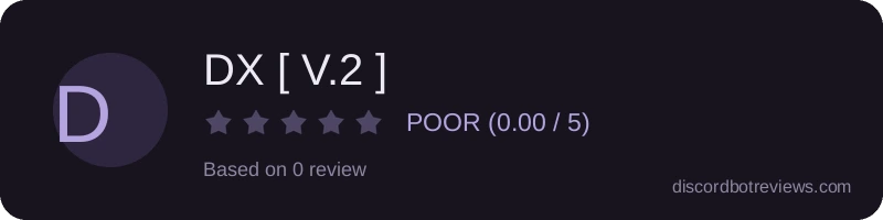Rating widget preview for DX [ V.2 ]