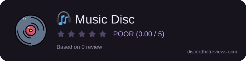 Rating widget preview for 🎧 Music Disc
