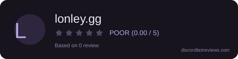 Rating widget preview for lonley.gg