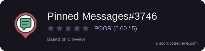 Rating widget preview for Pinned Messages#3746