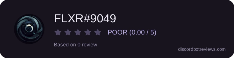 Rating widget preview for FLXR#9049