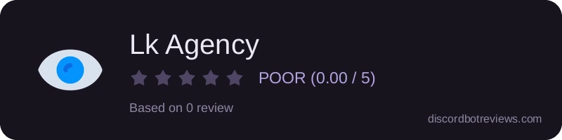 Rating widget preview for Lk Agency