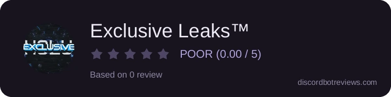 Rating widget preview for Exclusive Leaks™