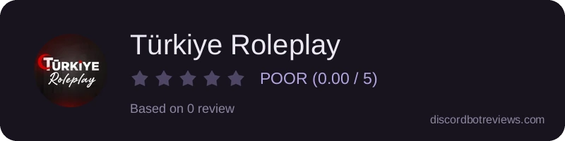 Rating widget preview for Türkiye Roleplay