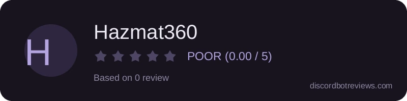 Rating banner for Hazmat360