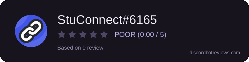 Rating widget preview for StuConnect#6165