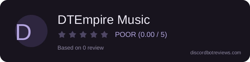 Rating widget preview for DTEmpire Music