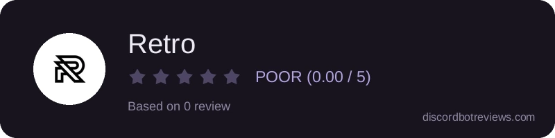 Rating widget preview for Retro