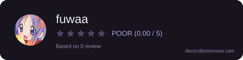 Rating widget preview for fuwaa