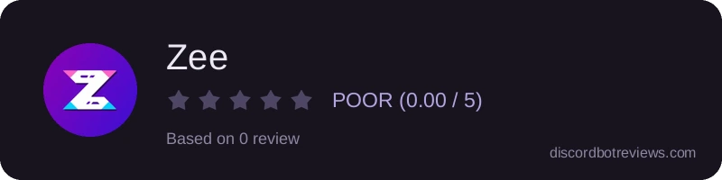 Rating widget preview for Zee