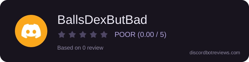 Rating widget preview for BallsDexButBad