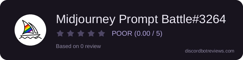 Rating widget preview for Midjourney Prompt Battle#3264