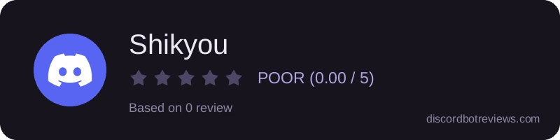 Rating widget preview for Shikyou