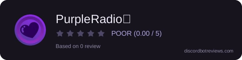 Rating widget preview for PurpleRadio💜