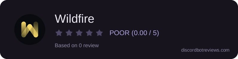 Rating widget preview for Wildfire