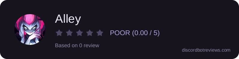 Rating widget preview for Alley
