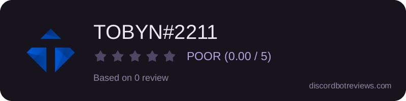Rating widget preview for TOBYN#2211