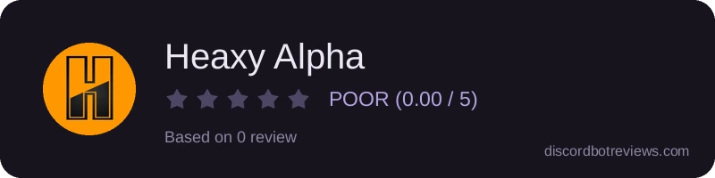Rating widget preview for Heaxy Alpha