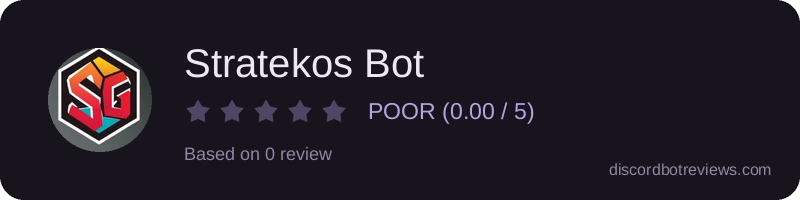 Rating widget preview for Stratekos Bot