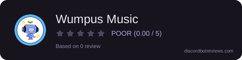 Rating widget preview for Wumpus Music