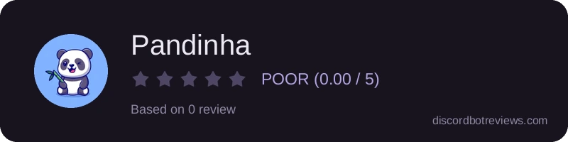Rating widget preview for Pandinha