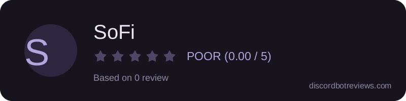 Rating widget preview for SoFi