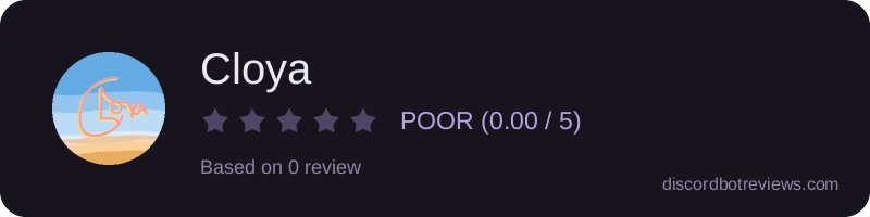Rating widget preview for Cloya