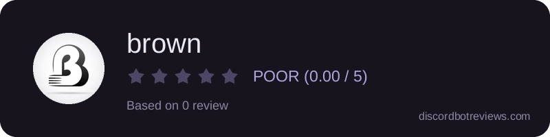 Rating widget preview for brown