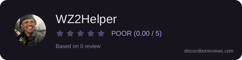Rating widget preview for WZ2Helper